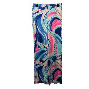 Lilly Pulitzer Georgia May Palazzo Pants Size XS Multi Ocean Jewels Print